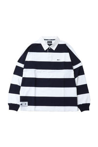 Descendant 23AW BUOY STRIPE POLO LS