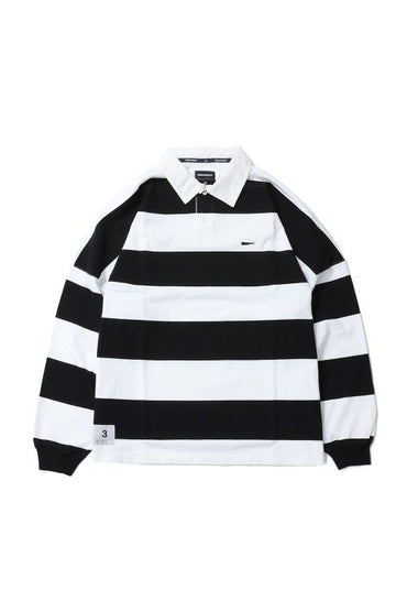 Descendant 23AW BUOY STRIPE POLO LS