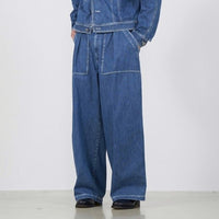 YOKE 25SS Light-Weight Denim 1tuck Wide Baker Pants