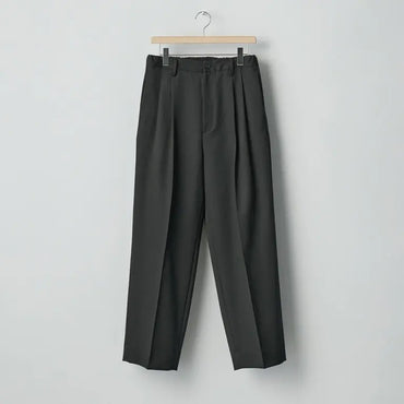 ssstein 25AW Two Tuck Easy Trousers(2/60 WOOL GABARDINE)