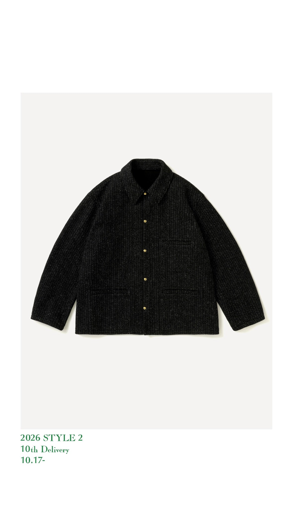 A.PRESSE 26AW Cashmere Beach Cloth Jacket