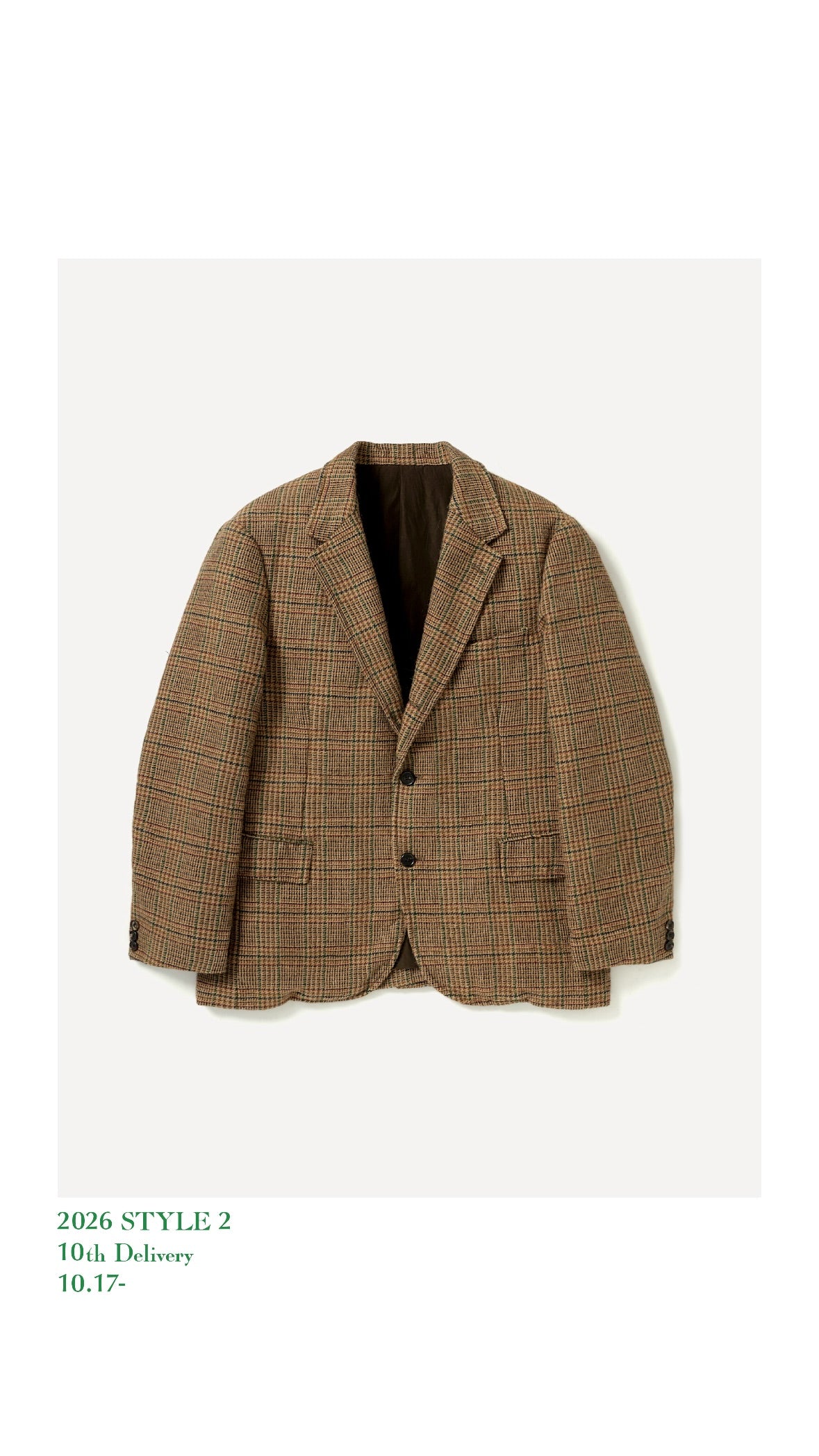 A.PRESSE 26AW Washed Alpaca Wool Tweed Jacket