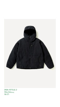 A.PRESSE 26AW Washed Cotton Silk Linen Padded Jacket