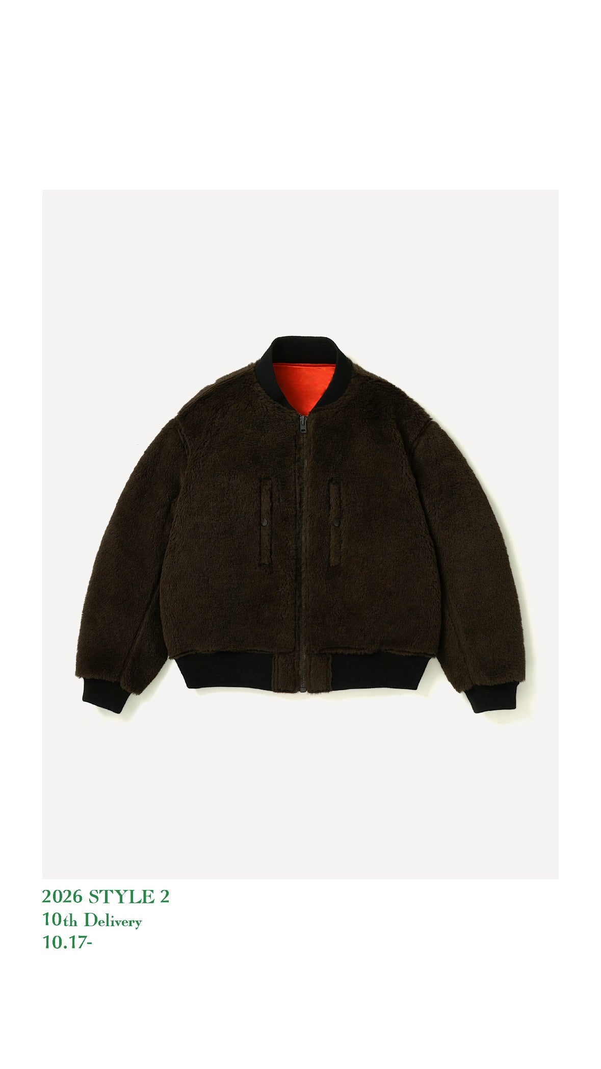 A.PRESSE 26AW Vintage Silk Test Sample Reversible Flight Jacket