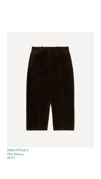 A.PRESSE 26AW Wool Corduroy Wide Trousers