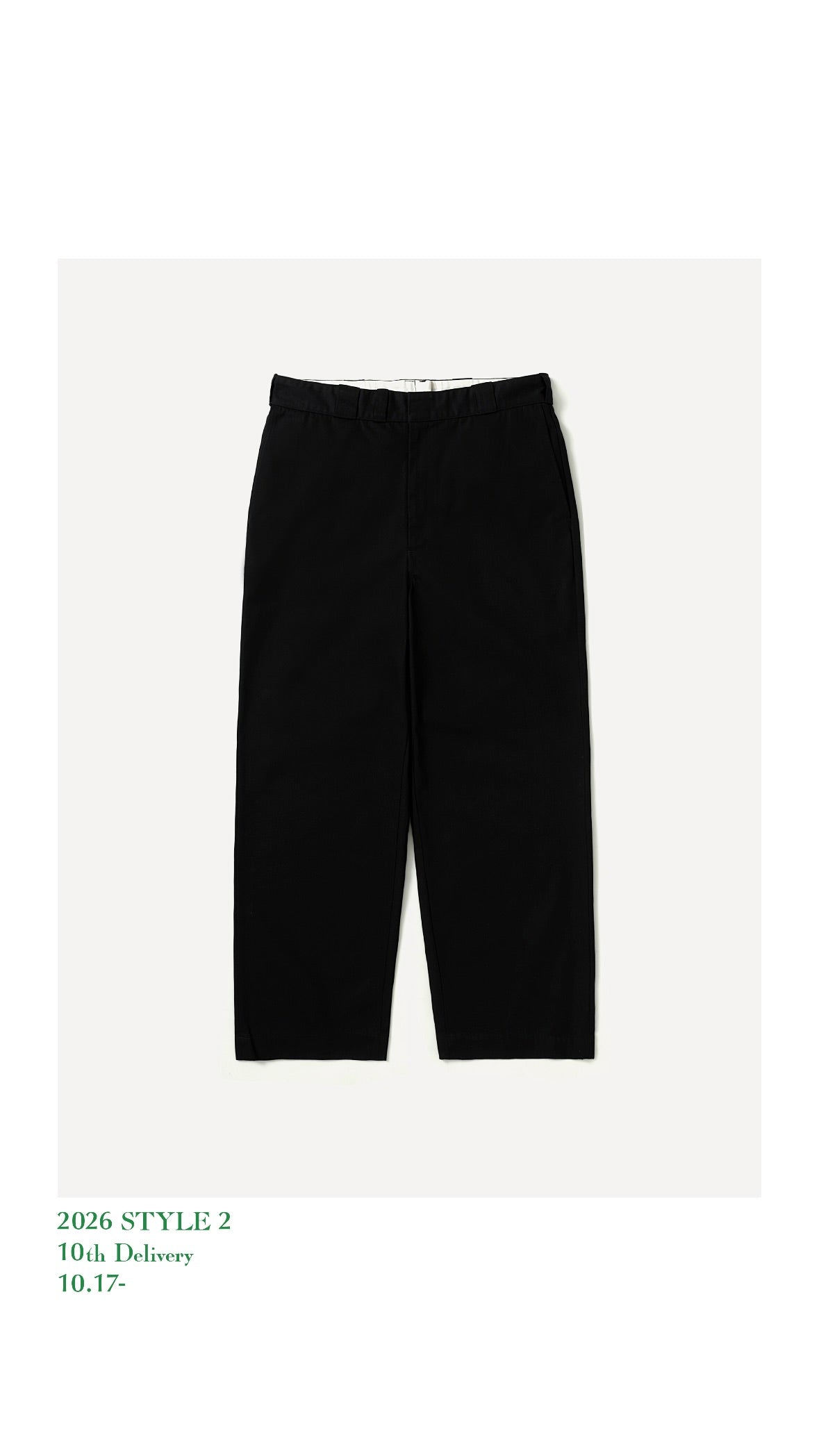 A.PRESSE 26AW Work Chino Trousers