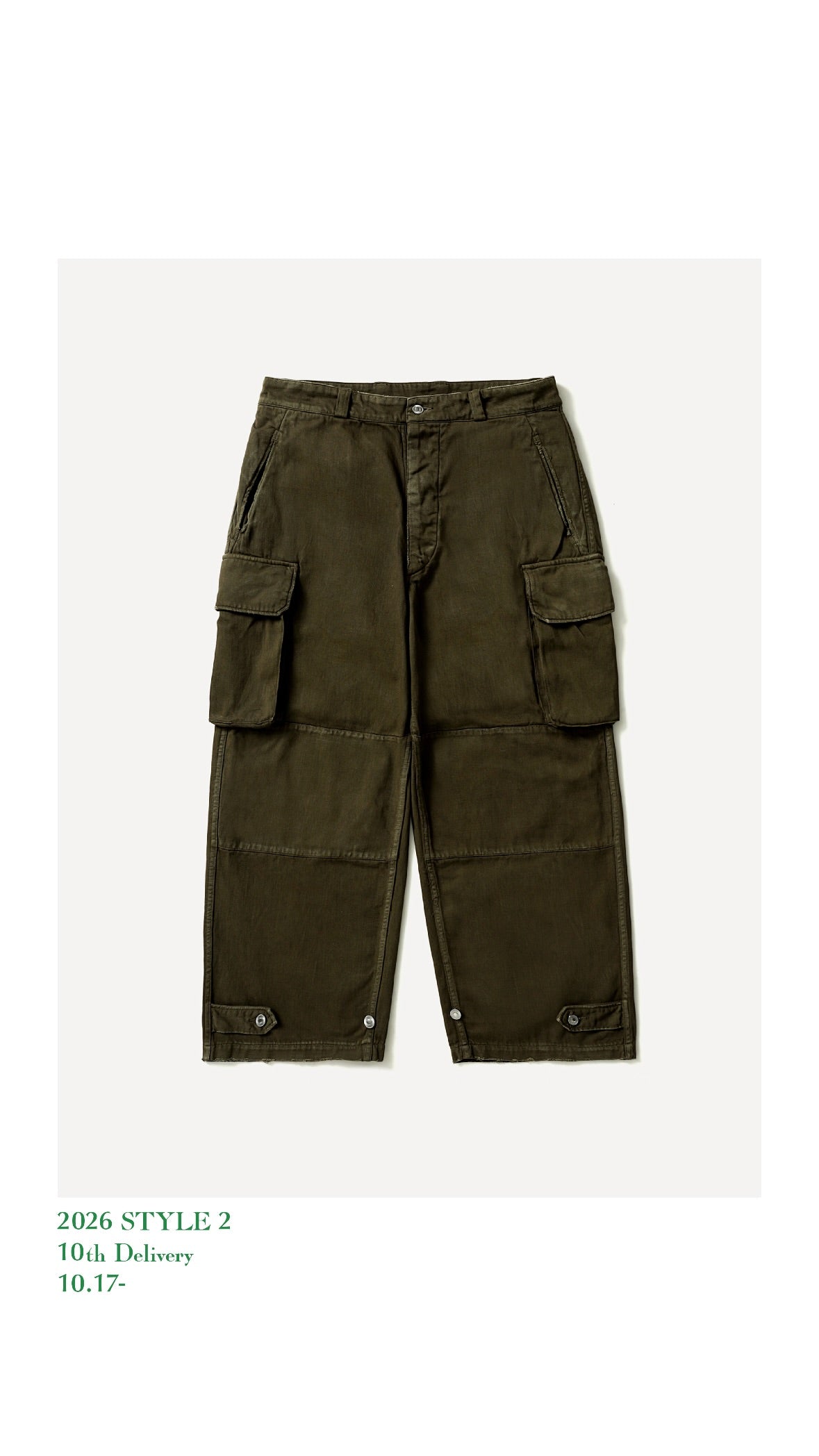 A.PRESSE 26AW Vintage FA HBT M-47 Pants