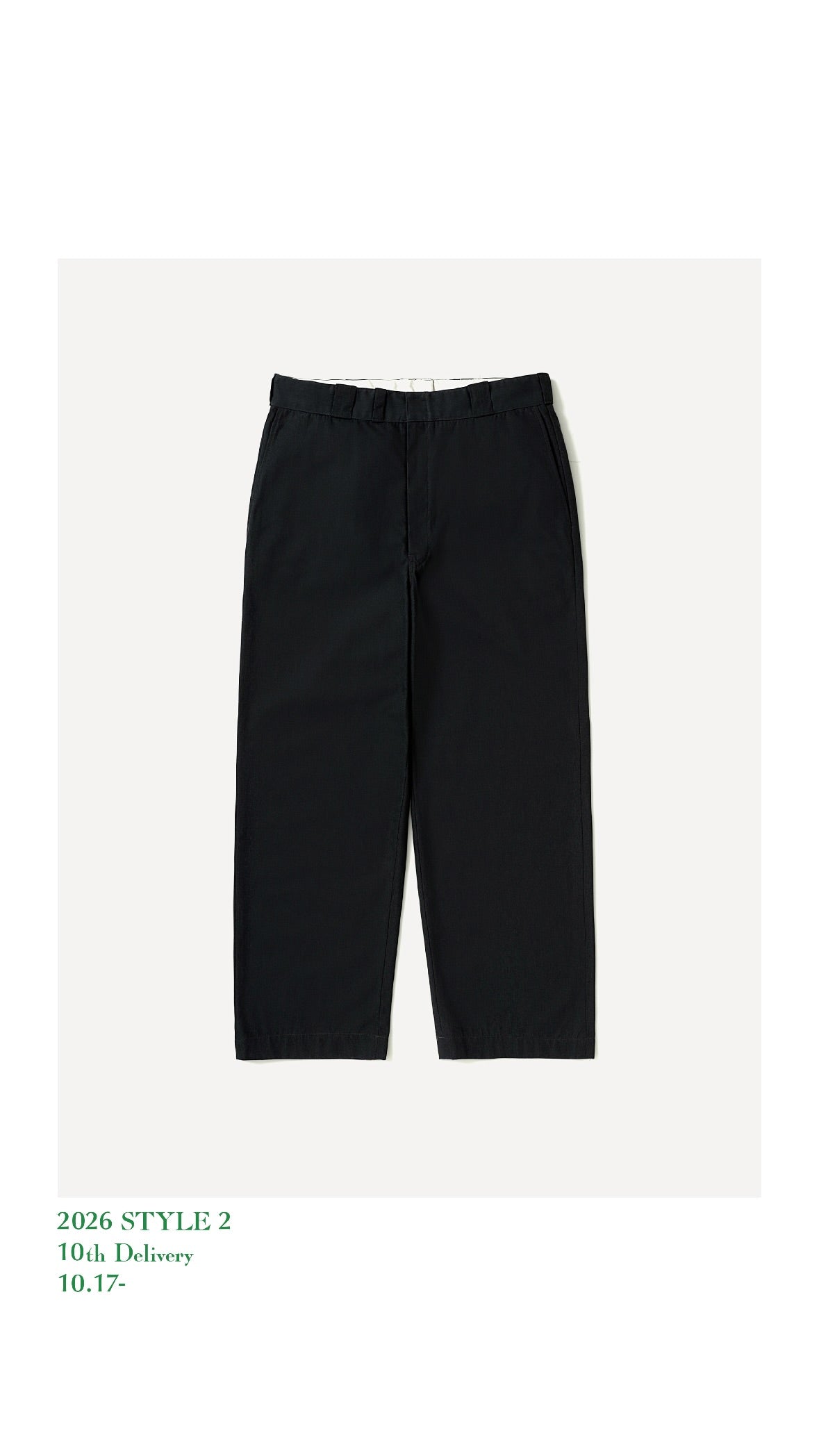 A.PRESSE 26AW Work Chino Trousers