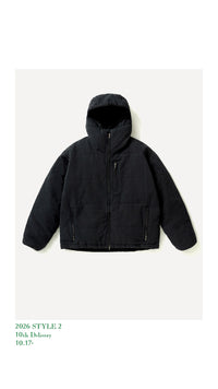A.PRESSE 26AW Washed Cotton Silk Linen Padded Jacket