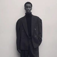 ssstein 25AW Deformed Shoulder Double Breasted Jacket