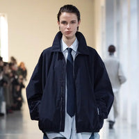 ssstein 25AW Recycled Nylon Oversized Zip Jacket