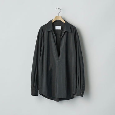 ssstein 25AW Silk/Nylon Oversized Skipper Shirt