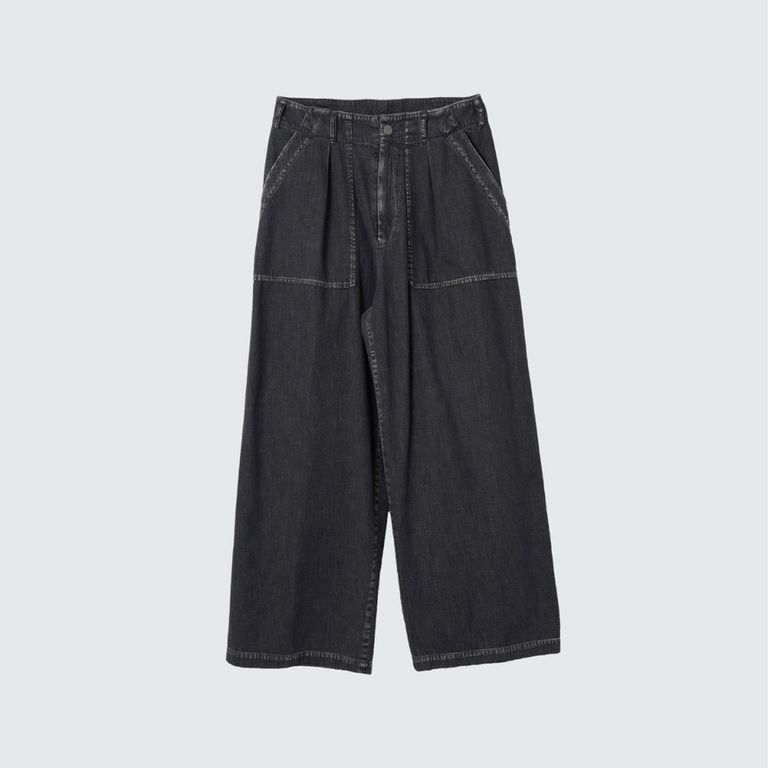 YOKE 25SS Light-Weight Denim 1tuck Wide Baker Pants