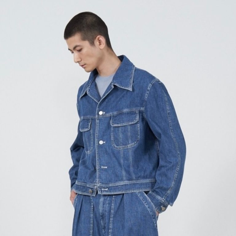 YOKE 25SS Light-Weight Denim Trucker Jacket