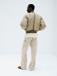 AURALEE 26AW SILK TWILL FLIGHT BLOUSON / MERINO MOUTON LINING