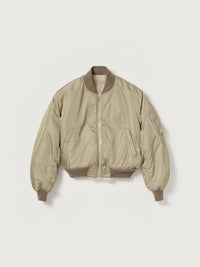 AURALEE 26AW SILK TWILL FLIGHT BLOUSON / MERINO MOUTON LINING