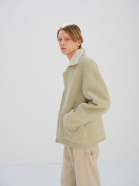 AURALEE 26AW MERINO MOUTON ZIP BLOUSON