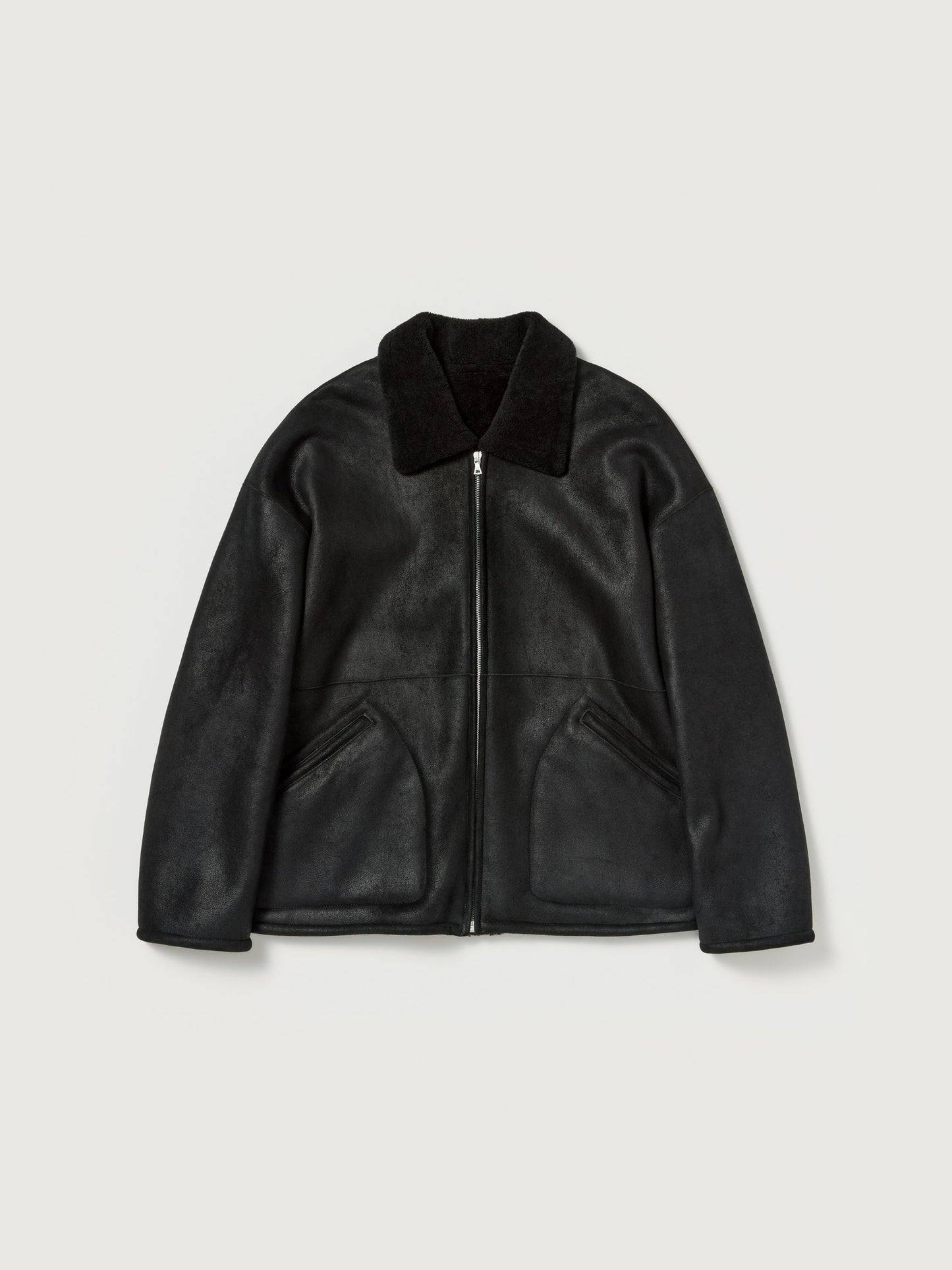 AURALEE 26AW MERINO MOUTON ZIP BLOUSON