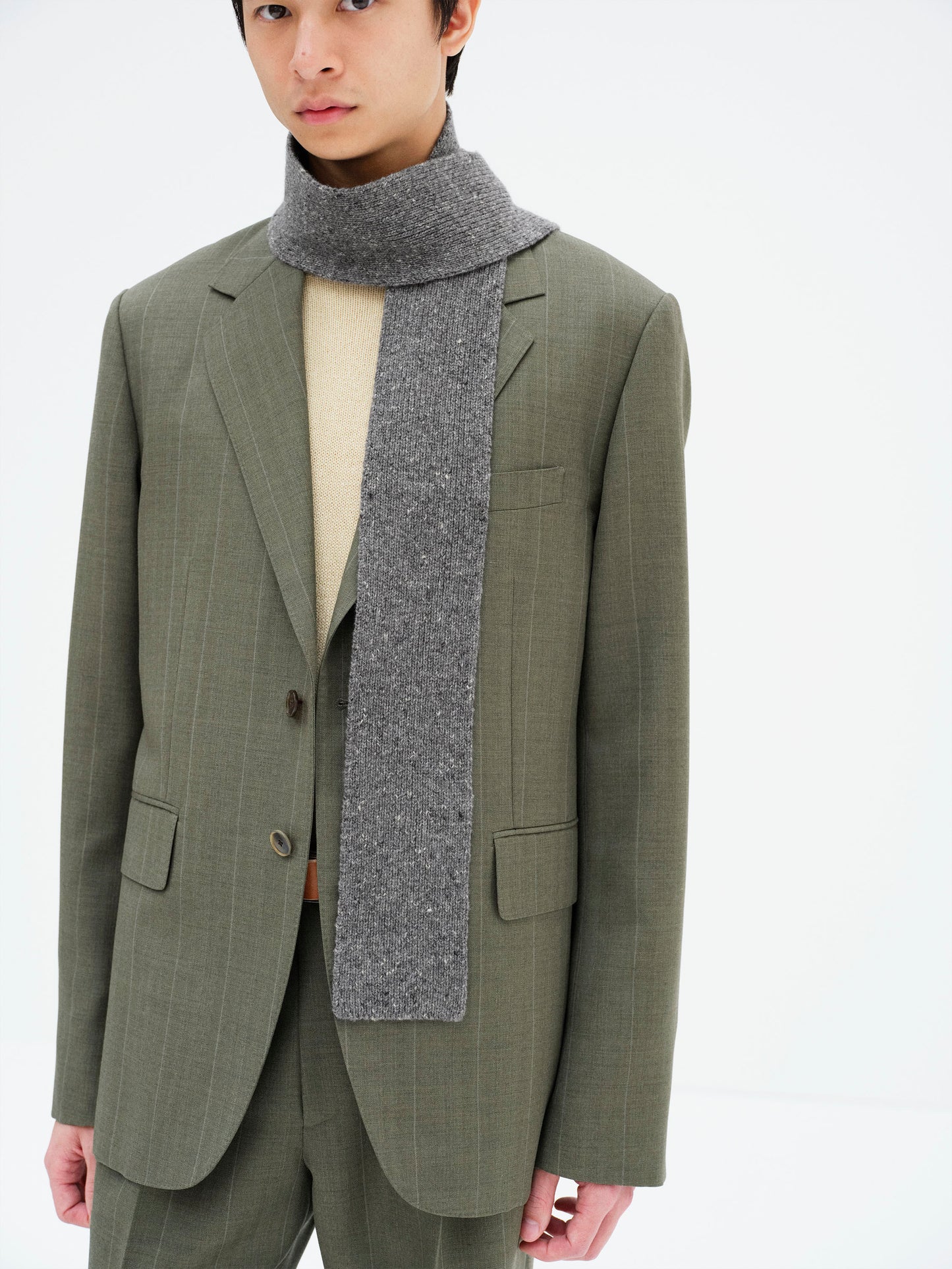 AURALEE 26AW CASHMERE NEP KNIT STOLE