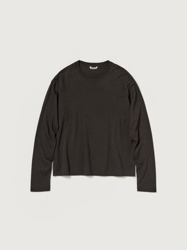 AURALEE 26AW BRUSHED ORGANIC COTTON JERSEY L/S TEE
