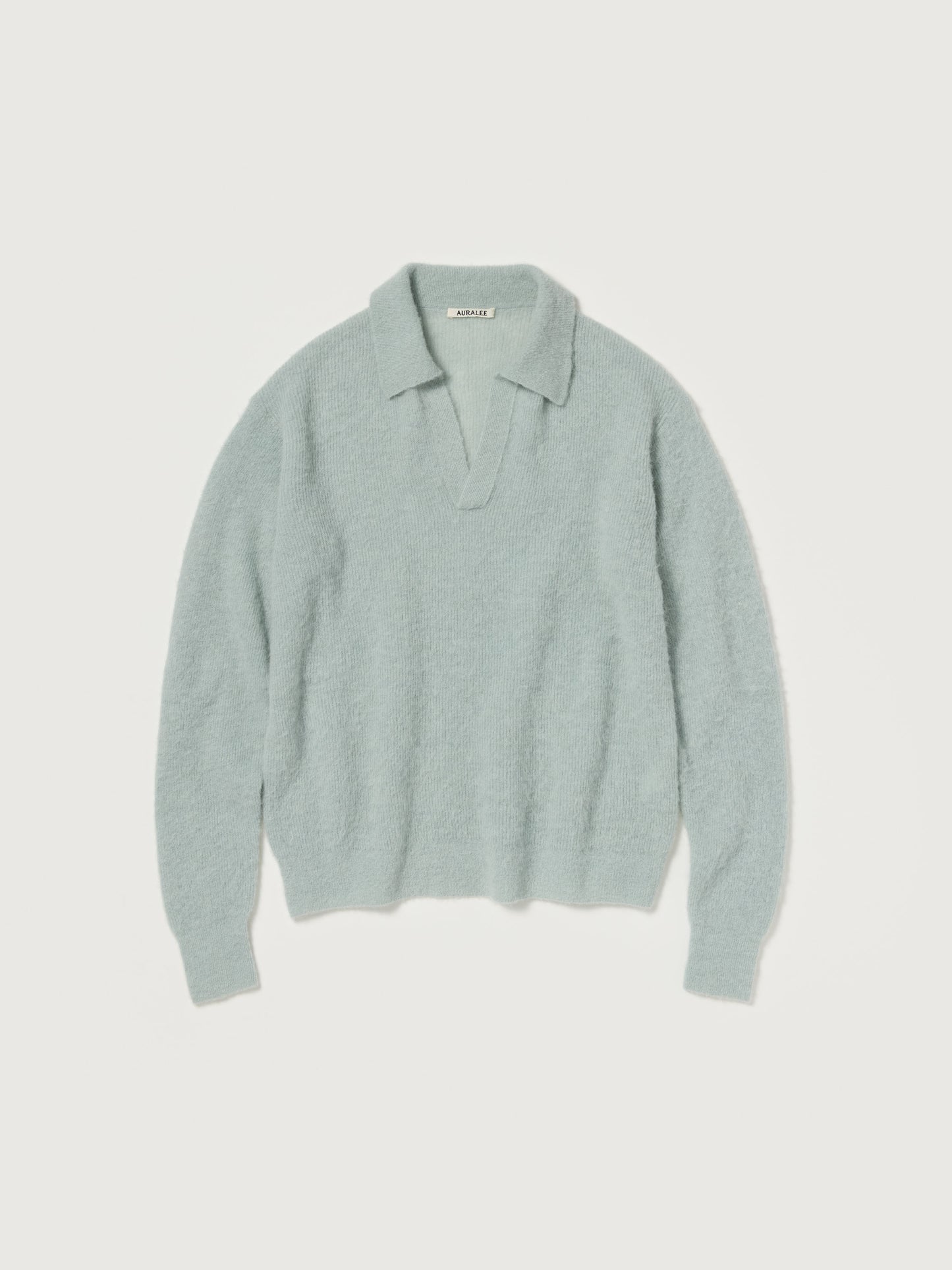 AURALEE 26AW BABY SURI ALPACA SHEER KNIT SKIPPER POLO