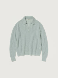 AURALEE 26AW BABY SURI ALPACA SHEER KNIT SKIPPER POLO
