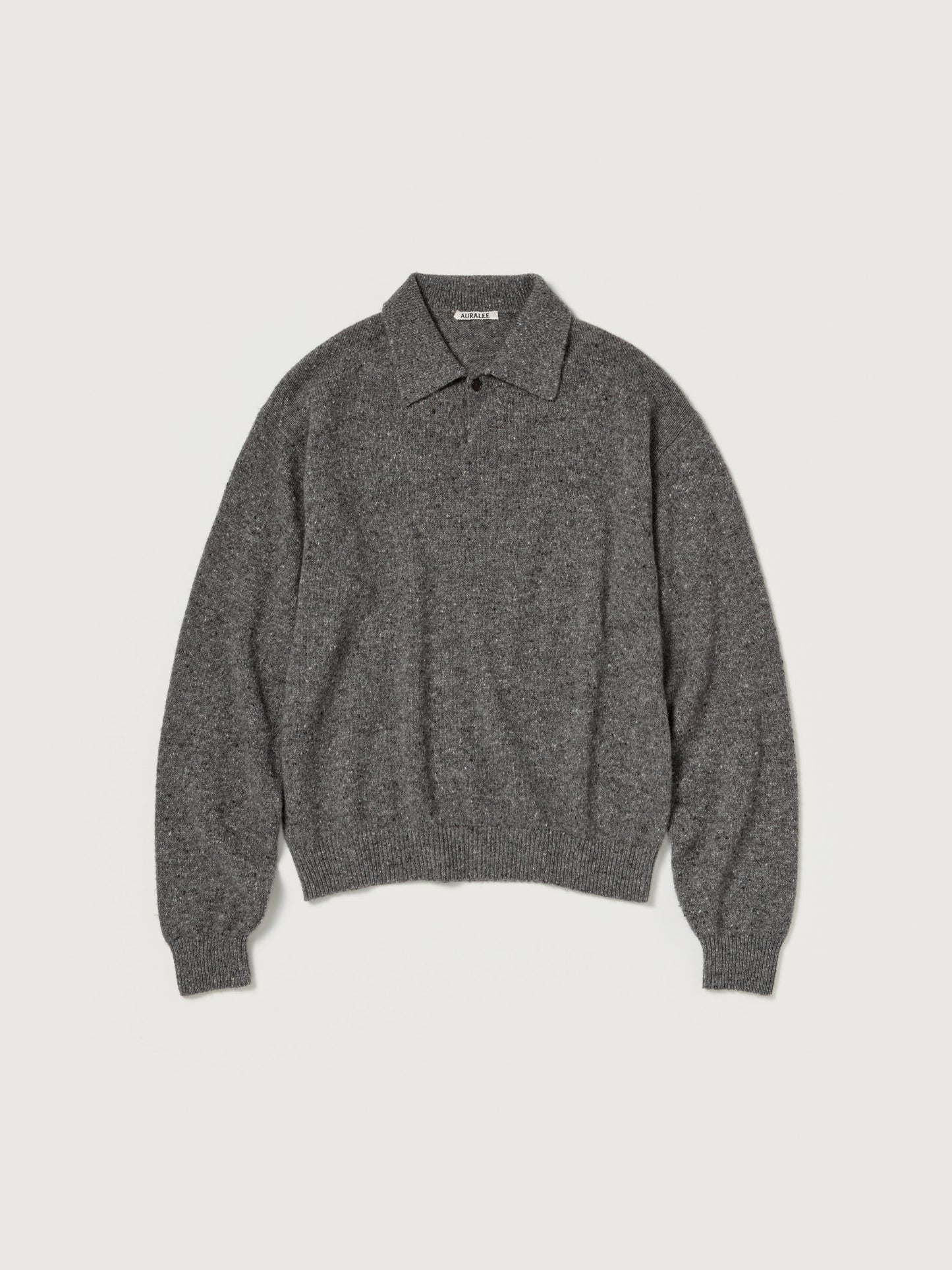 AURALEE 26AW CASHMERE NEP KNIT POLO