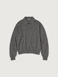 AURALEE 26AW CASHMERE NEP KNIT POLO