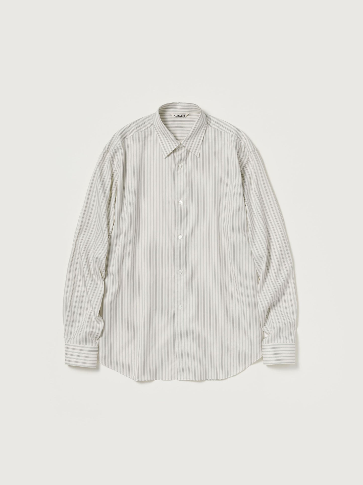 AURALEE 26AW COTTON SILK STRIPE SHIRT