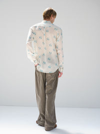 AURALEE 26AW PRINTED AIRY SILK GEORGETTE SHIRT