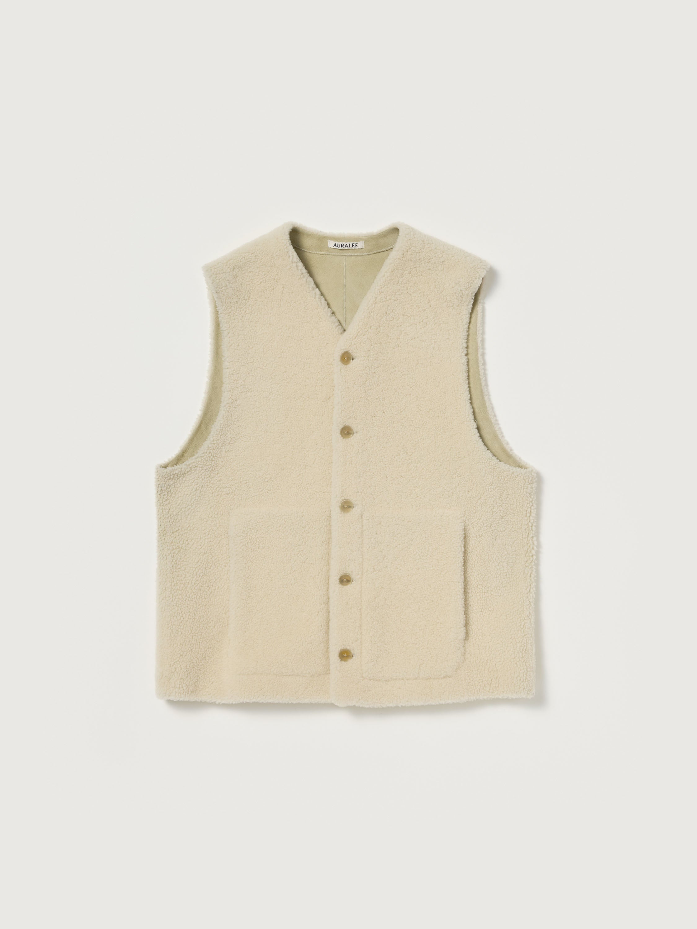 AURALEE 26AW MERINO MOUTON VEST