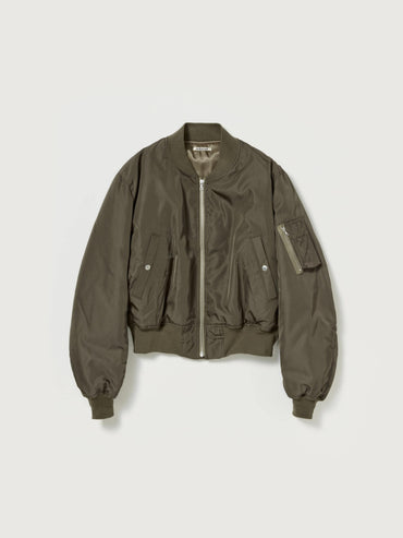 AURALEE 26SS HIGH DENSITY SILK TWILL FLIGHT BLOUSON