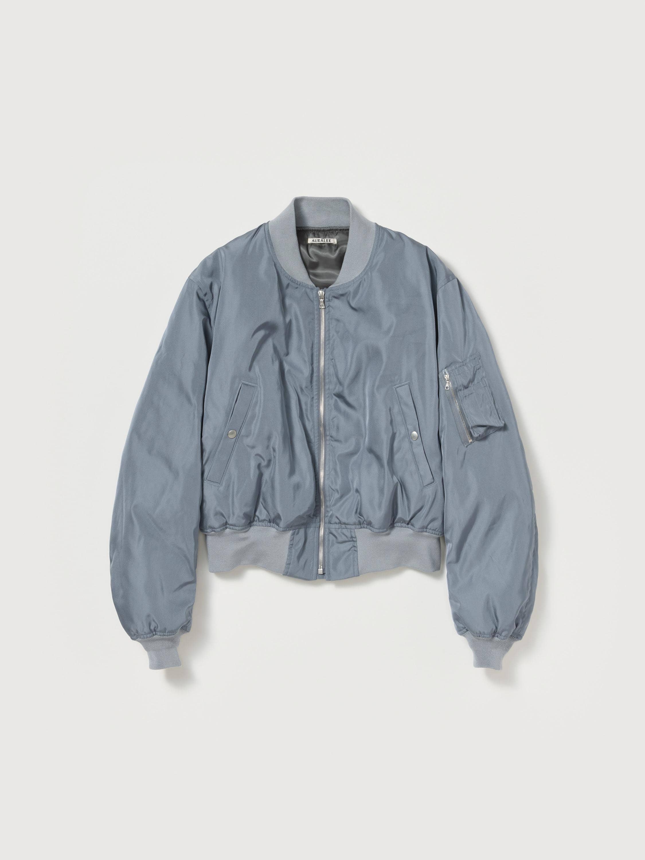 AURALEE 26SS HIGH DENSITY SILK TWILL FLIGHT BLOUSON