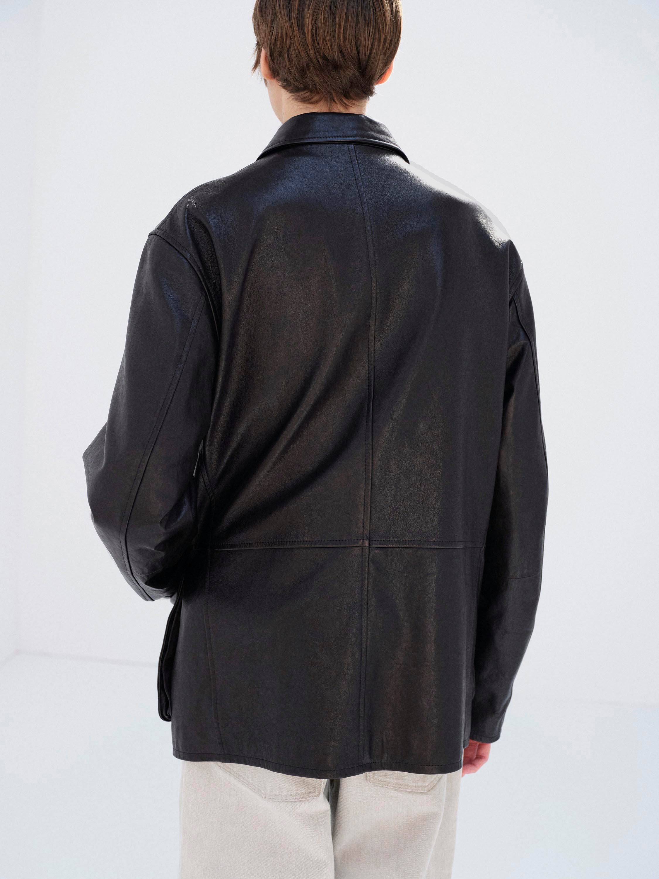 AURALEE 26SS TEXTURED LAMB LEATHER BLOUSON – Vintage Concept Store
