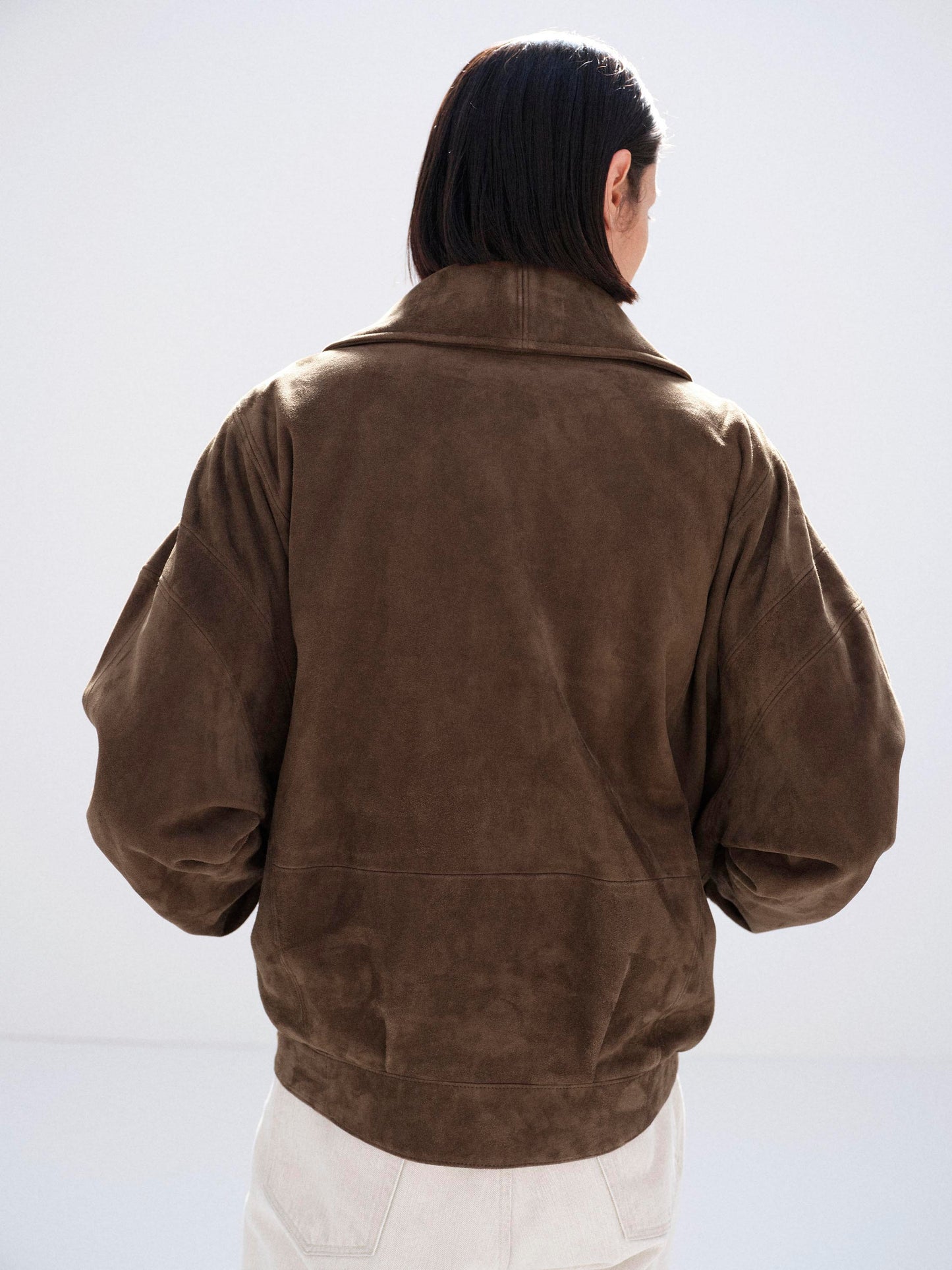 AURALEE 26SS SILKY GRAIN SUEDE BLOUSON