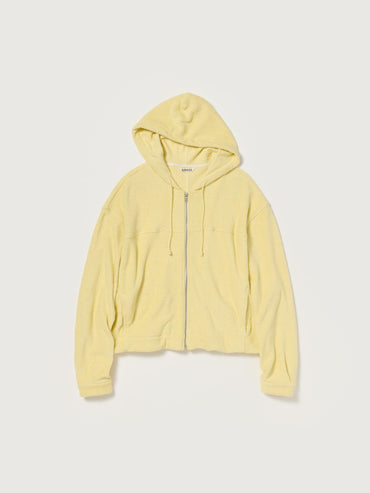 AURALEE 26SS COTTON NYLON PILE ZIP PARKA