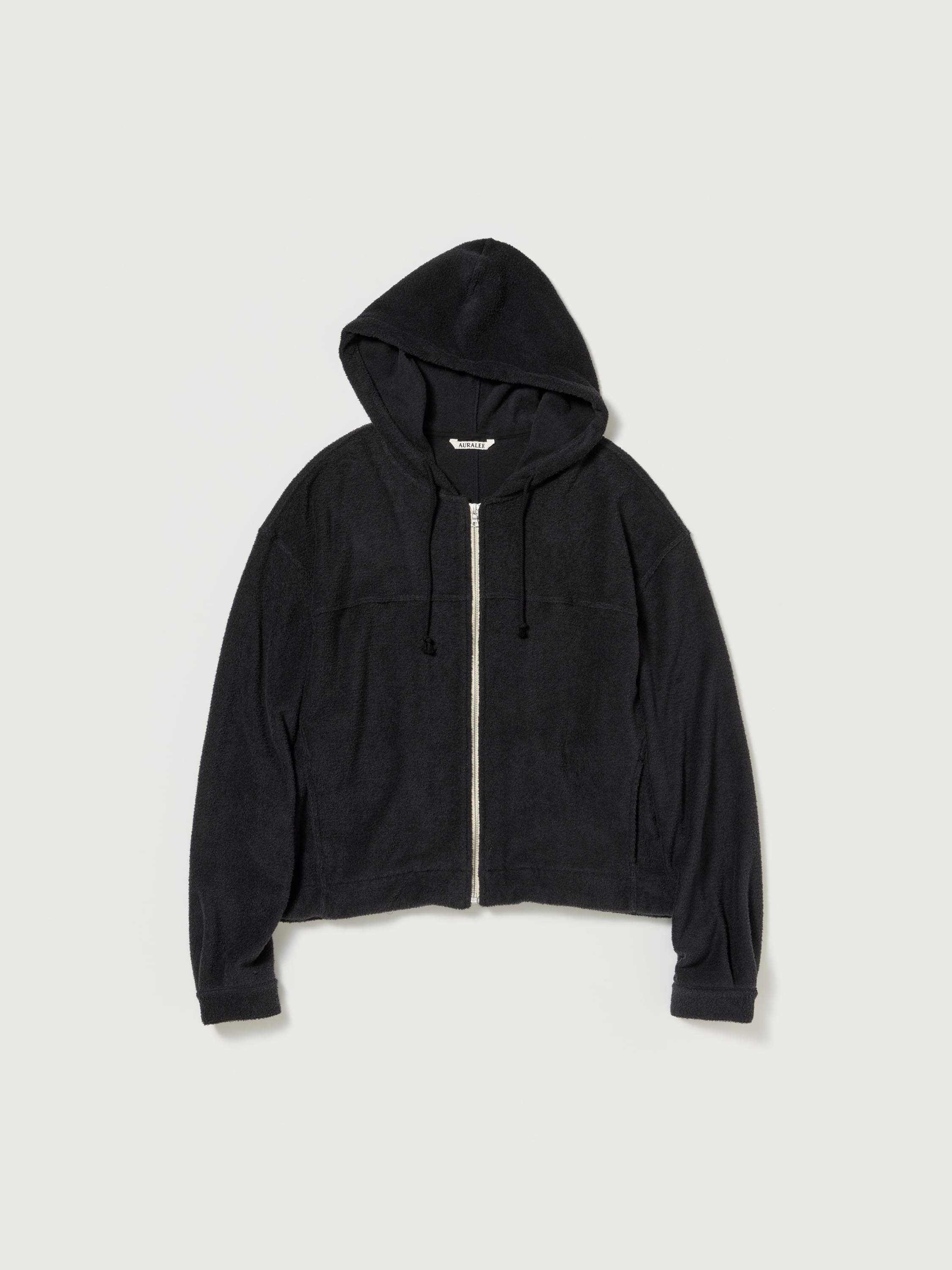 AURALEE 26SS COTTON NYLON PILE ZIP PARKA