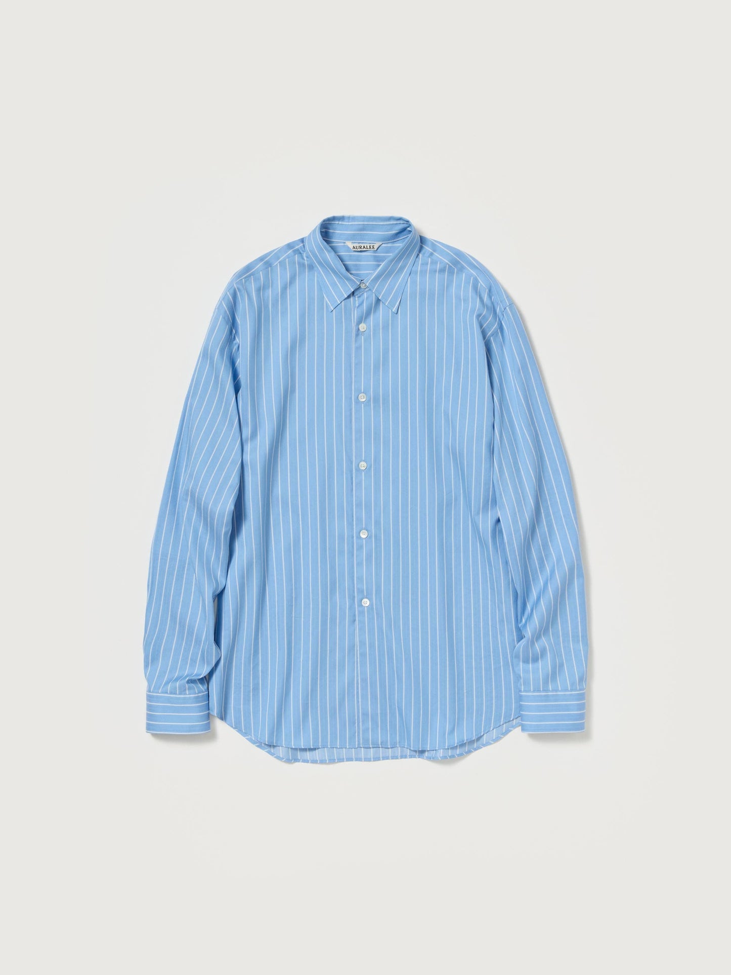 AURALEE 26SS COTTON SILK STRIPE SHIRT