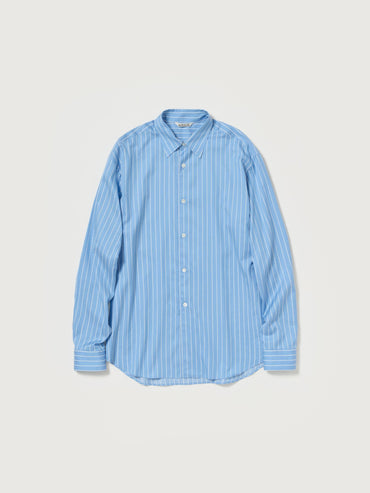 AURALEE 26SS COTTON SILK STRIPE SHIRT